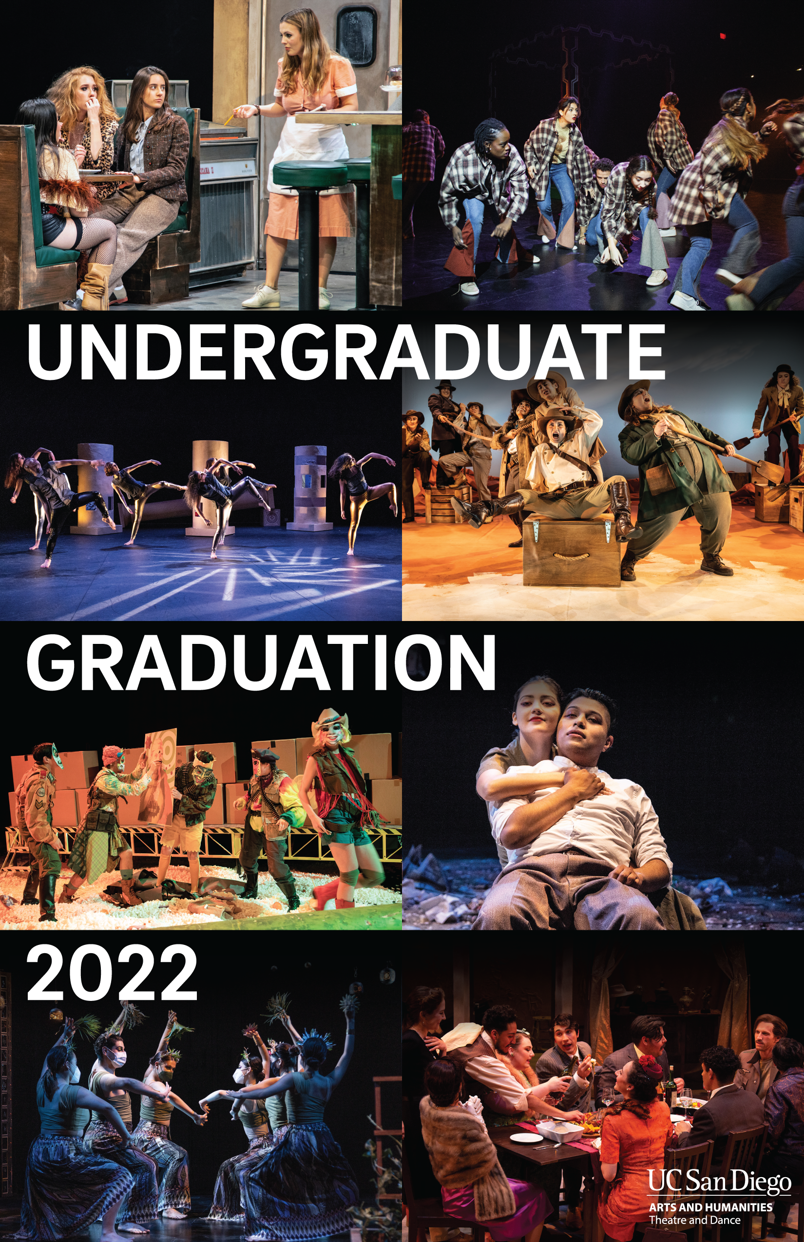 Undergraduate Graduation Program cover - 6 production photos